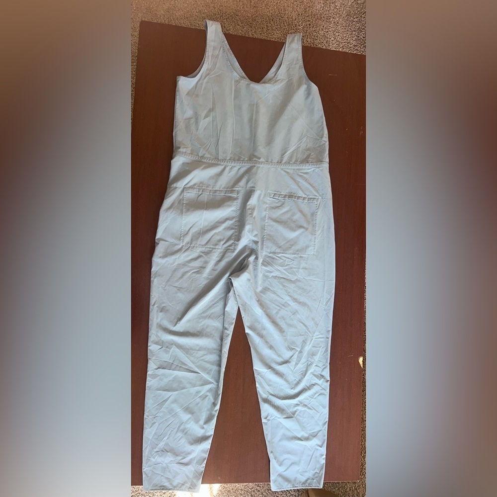Patagonia Women's V-Neck Light Blue Jumpsuit - Picture 7 of 8